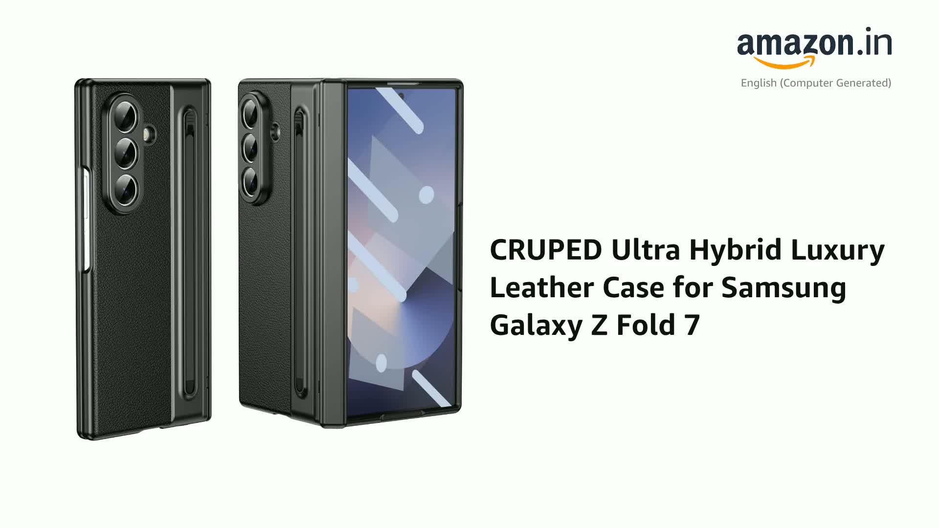 美品 Galaxy Z Fold 7 256GB Black ケース付 for Samsung Galaxy Z Fold 7 Case Magnetic [Compatible with Mag